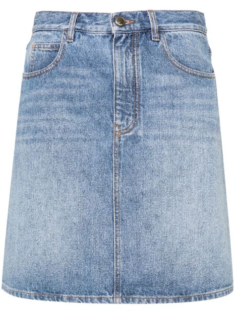 chloe denim mini skirt|Chloé Skirts & Shorts online .